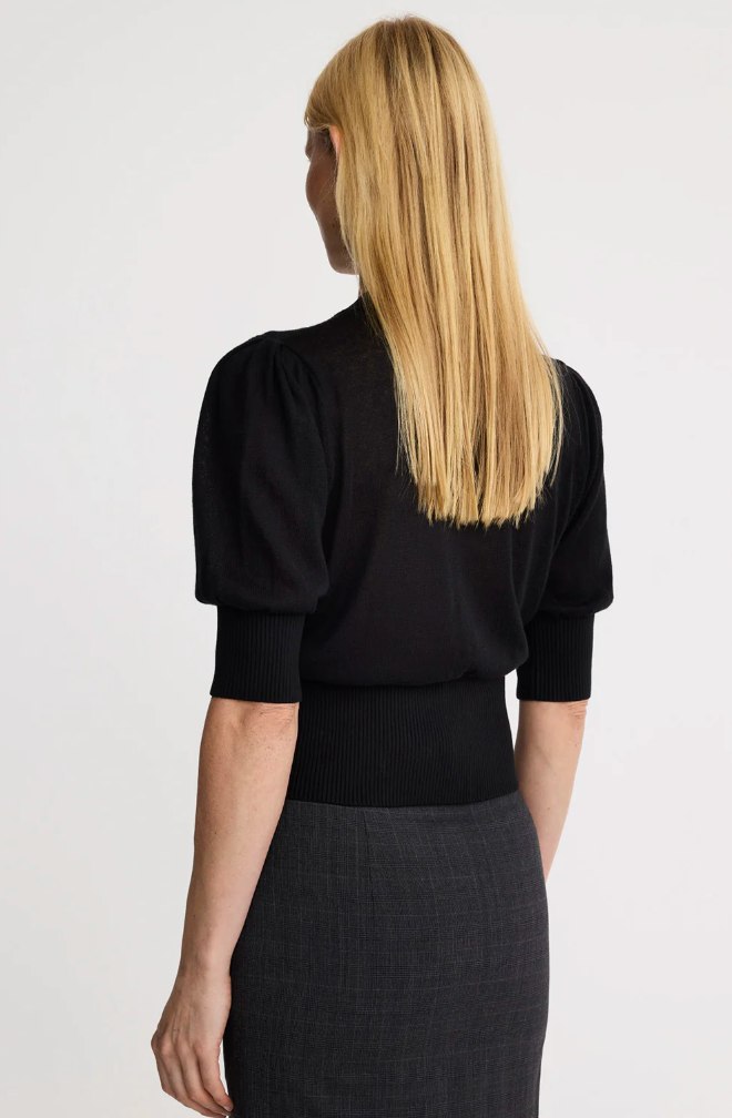 Smythe Cropped Pouf Sweater