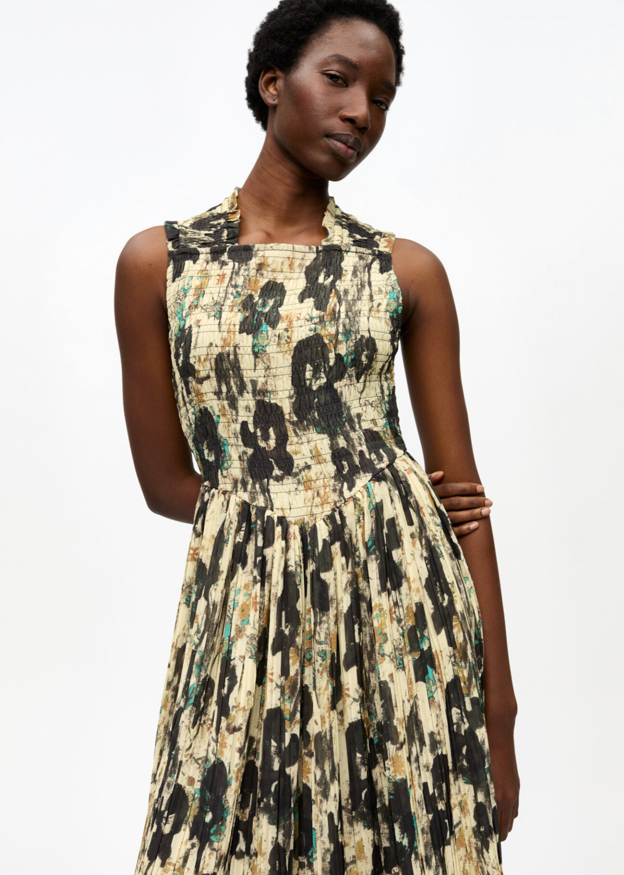 Ganni Smock Midi Dress