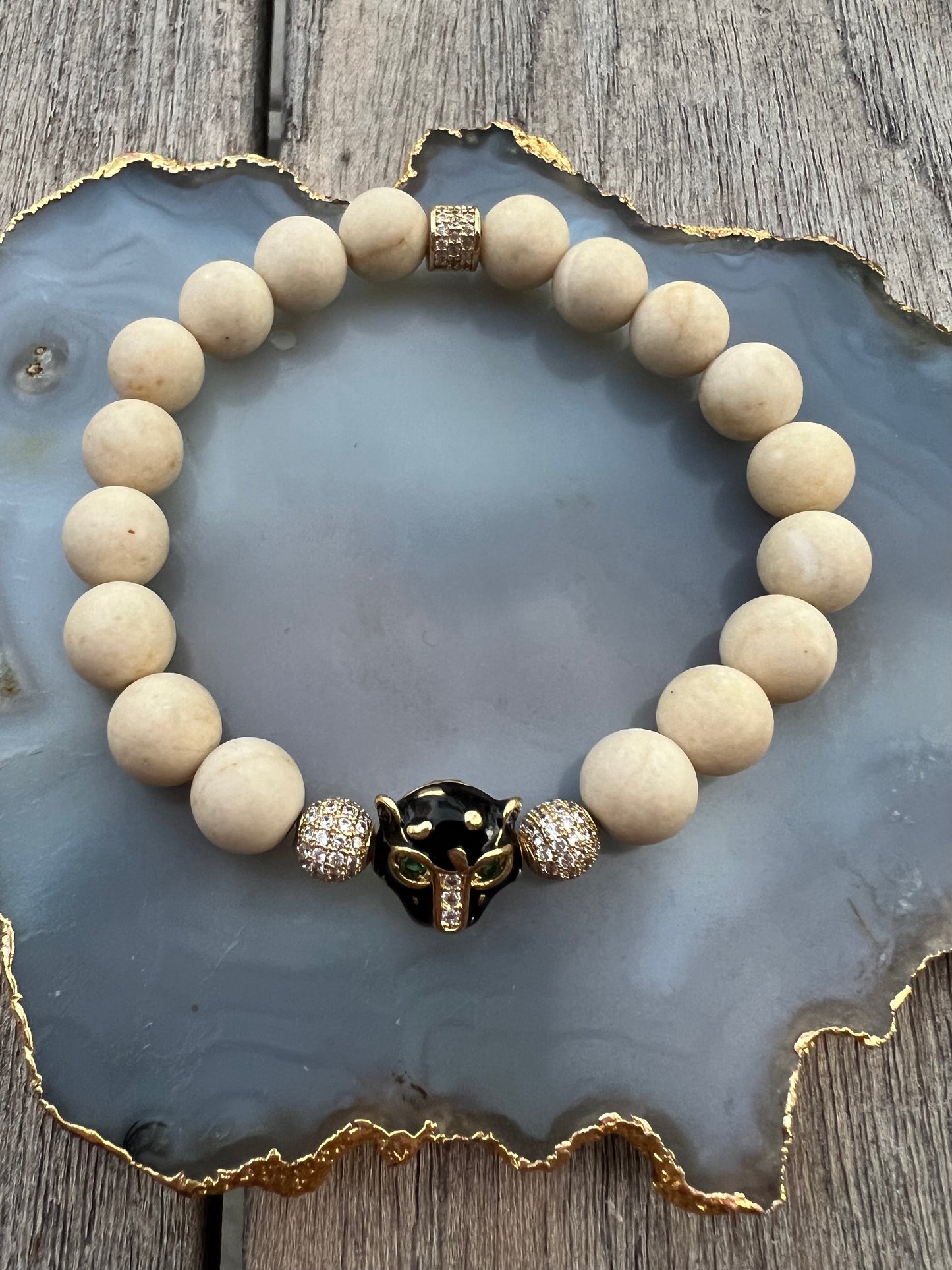 Ruby & Violet Pave Panther Bracelets