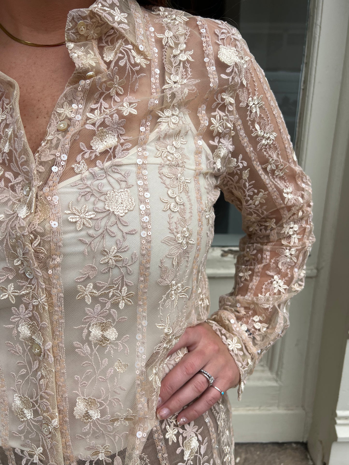 Le Sarte Lace Blouse