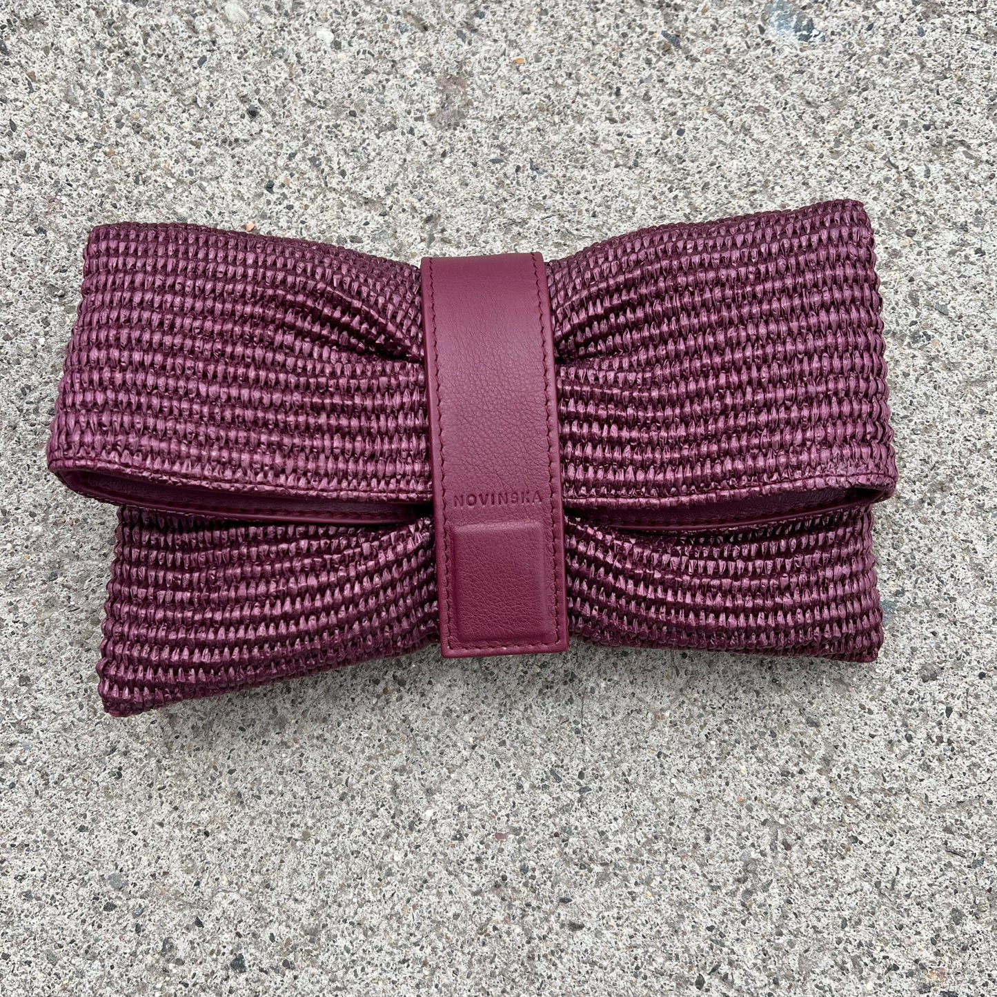 Novinska Raffia Clutch