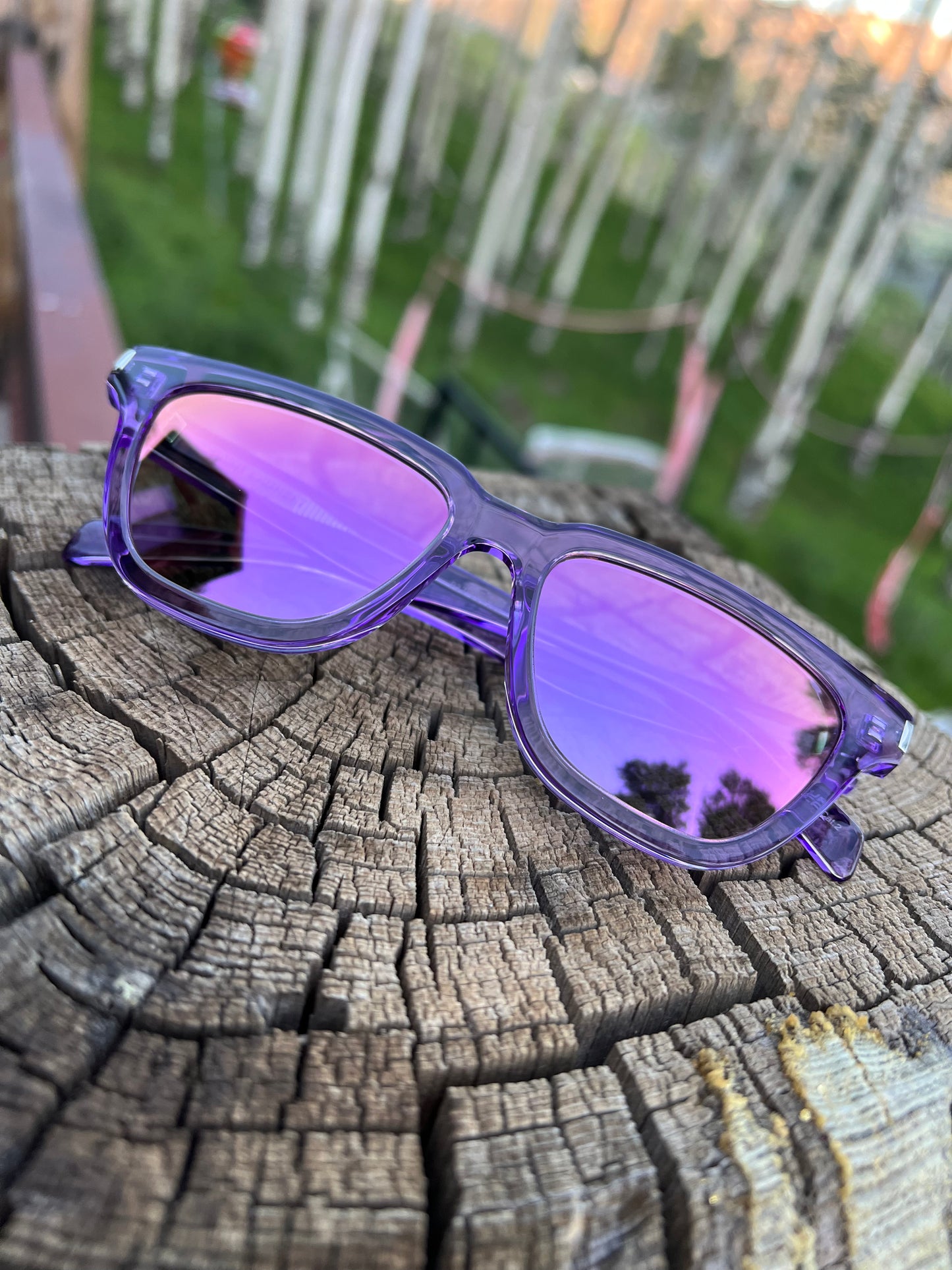 YSL Purple Sunglasses