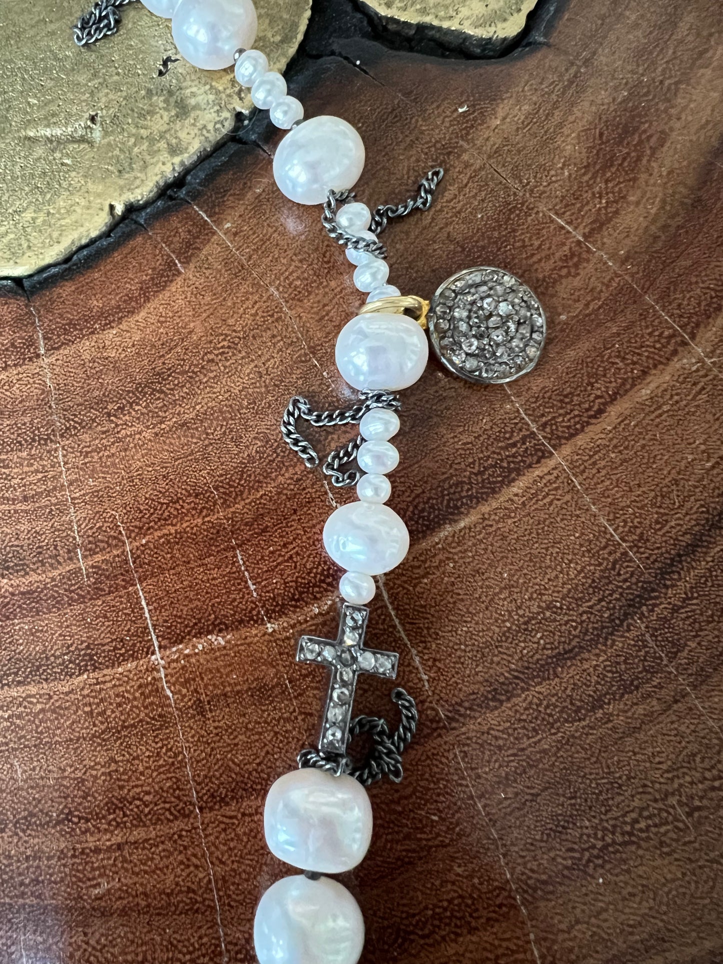 Patricia Arango Freshwater Pearl Charm Necklace