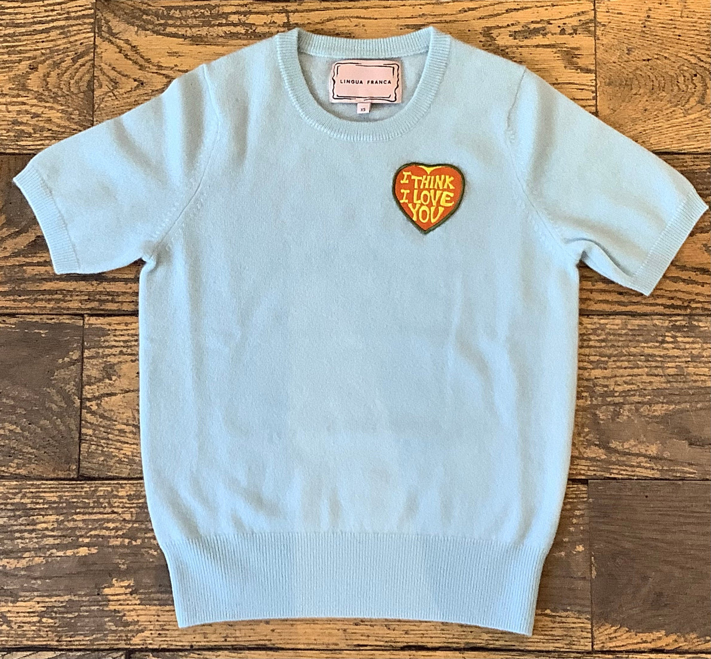 LF S/S "I Think I Love You"Crew
