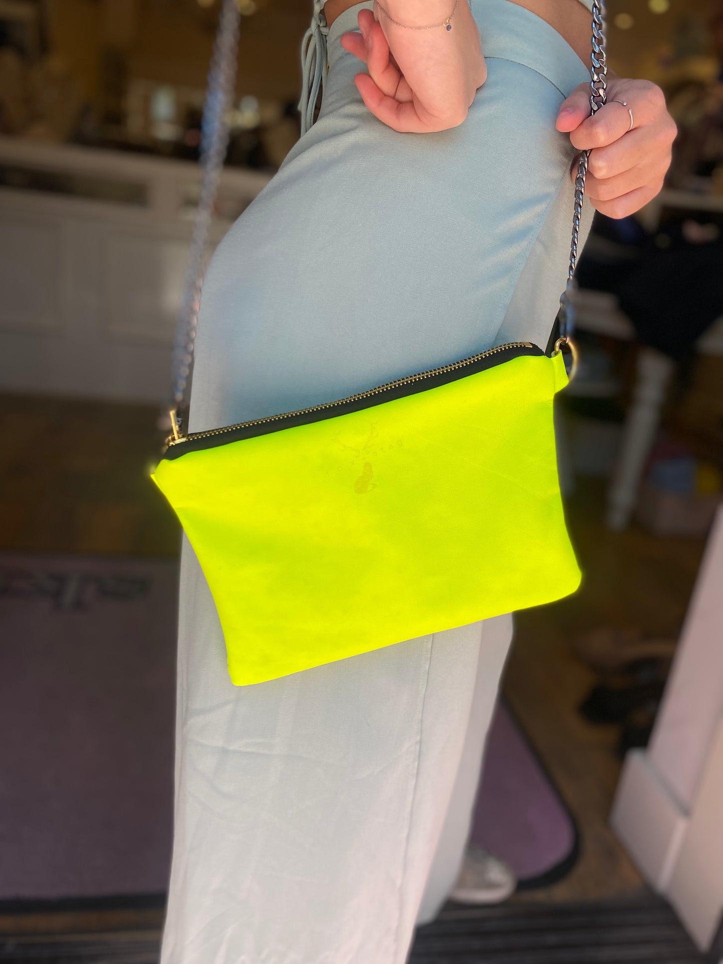Fox + Stag Leather Clutch