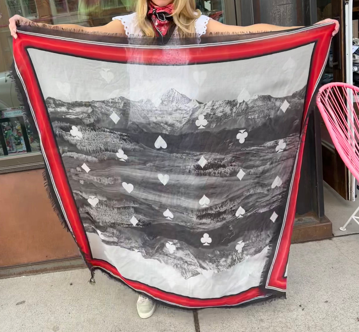 AHWR Lucky Mt. Wilson Scarf Red