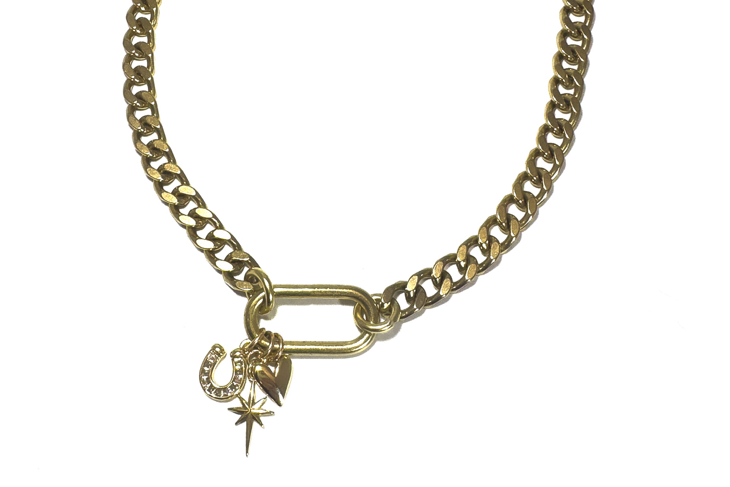 Rachel Nathan Race Track Western Charms necklace
