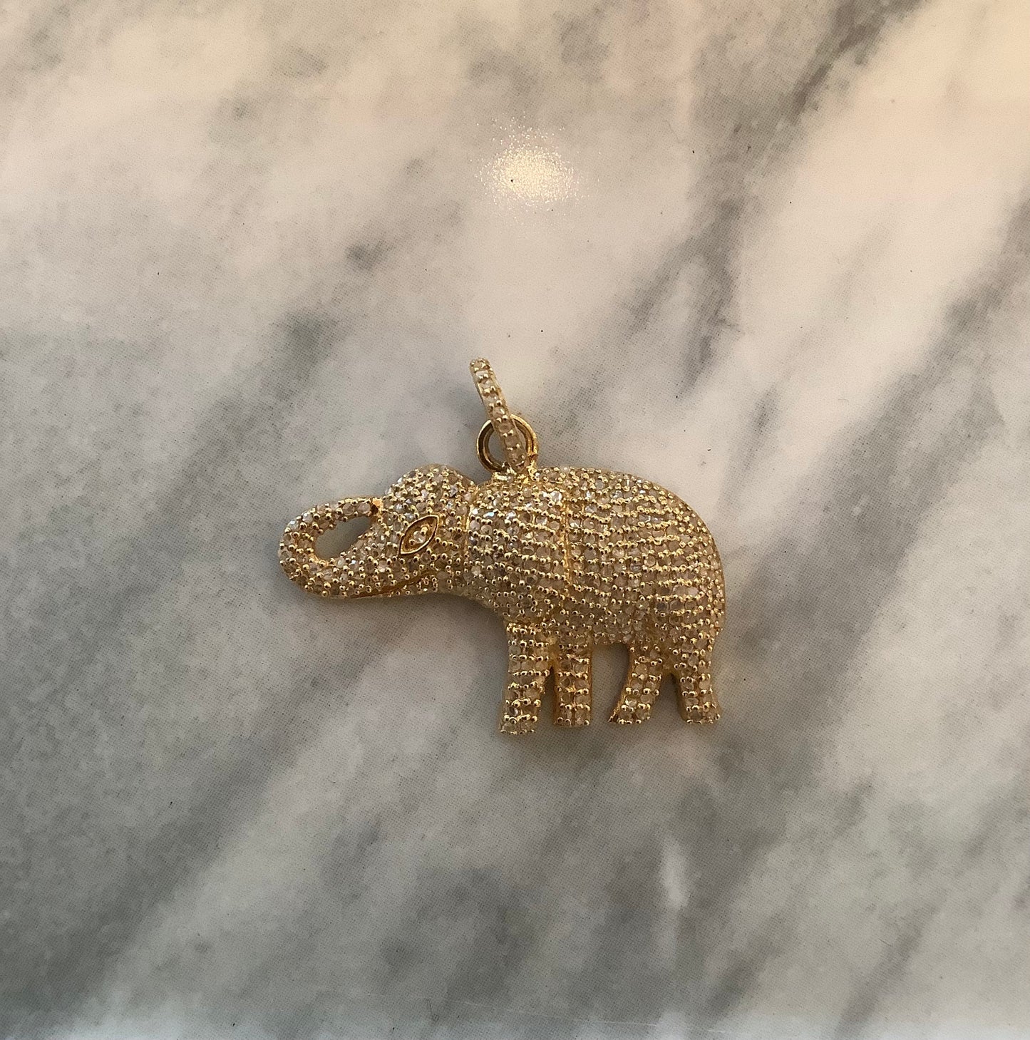 Evergreen Elephant Charm
