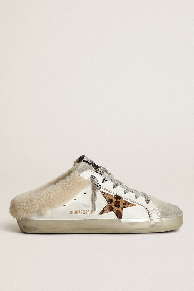 Golden Goose Leopard Star Sabot