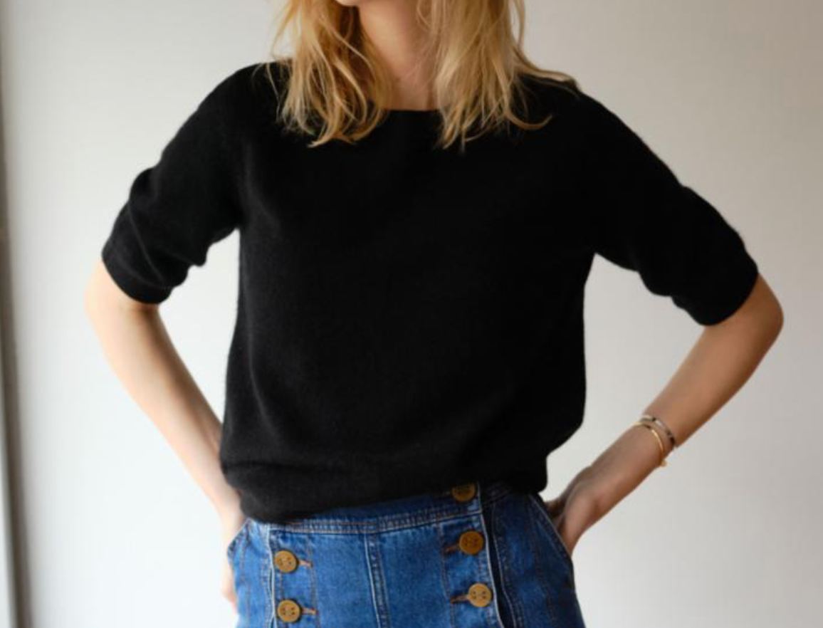W+W Cashmere Elbow Crew