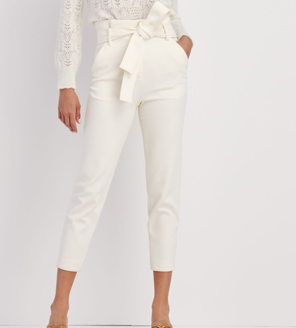 VB Tie Waist Setti Pant Ivory