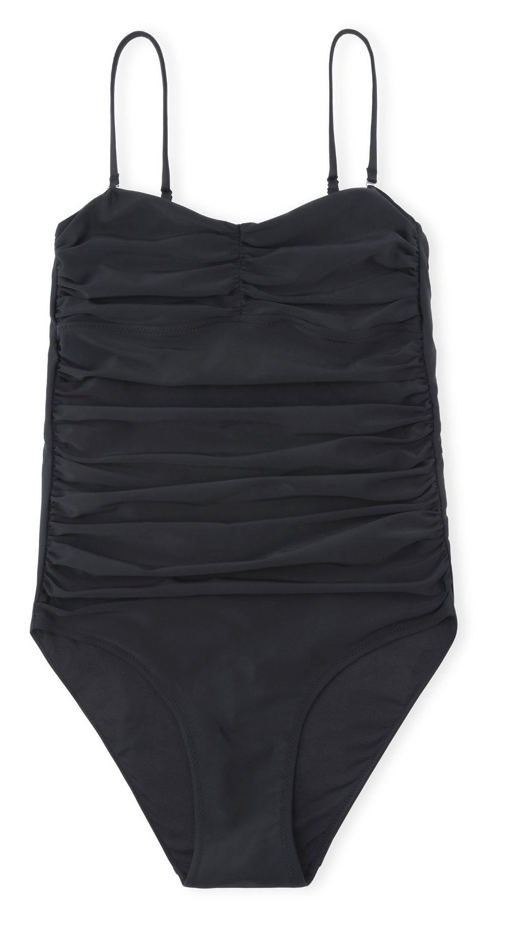 Ganni Gathered Swimsuit