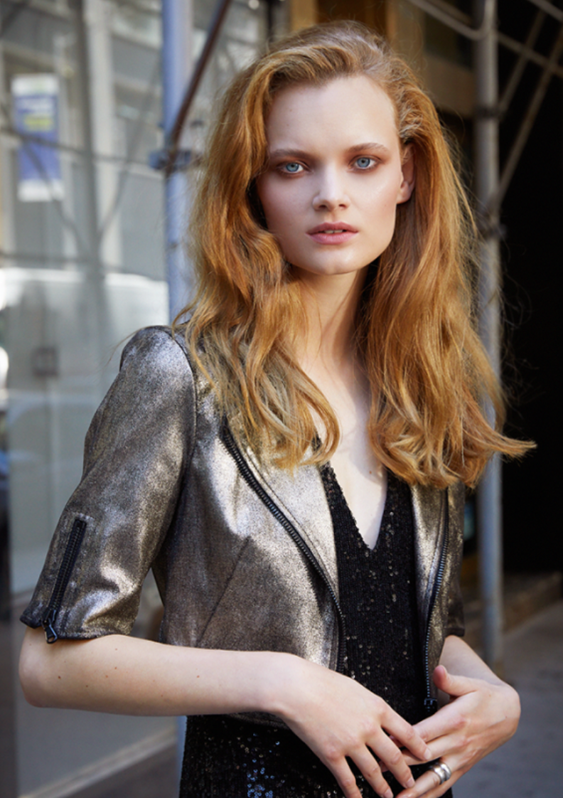Susan Bender S/S Suede Moto