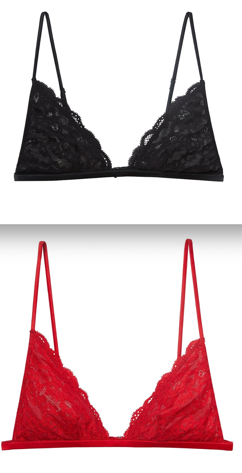 Fleur Du Mal Charlotte Lace Triangle Bra