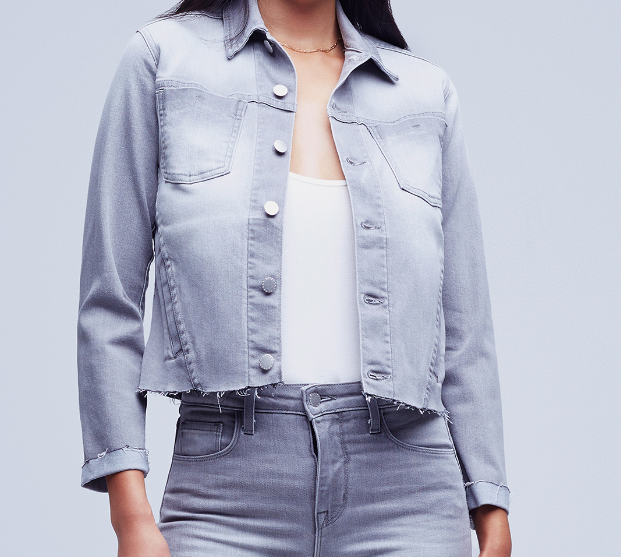 L'Agence Janelle Slim Raw Jacket