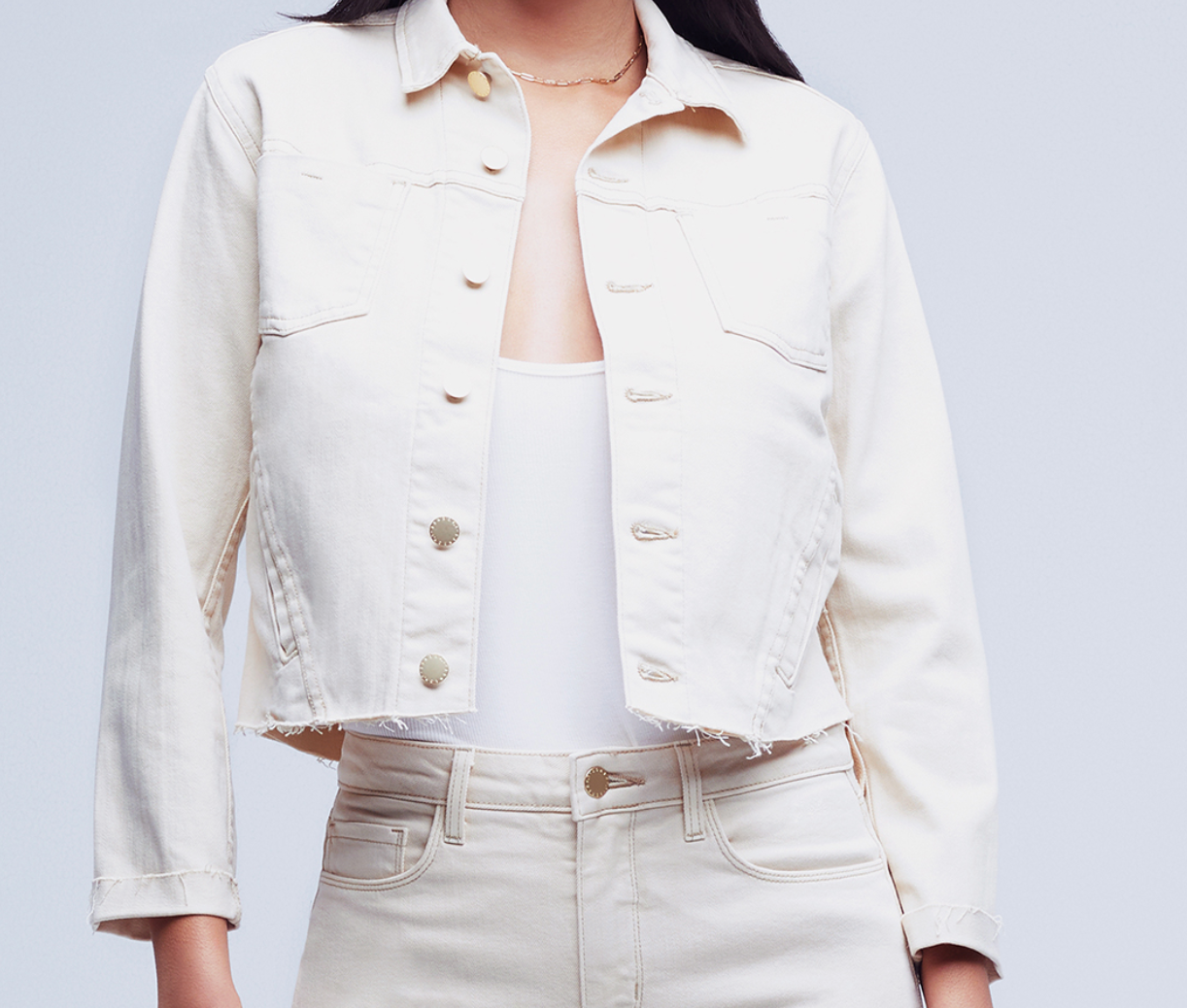 L'Agence Janelle Slim Raw Jacket