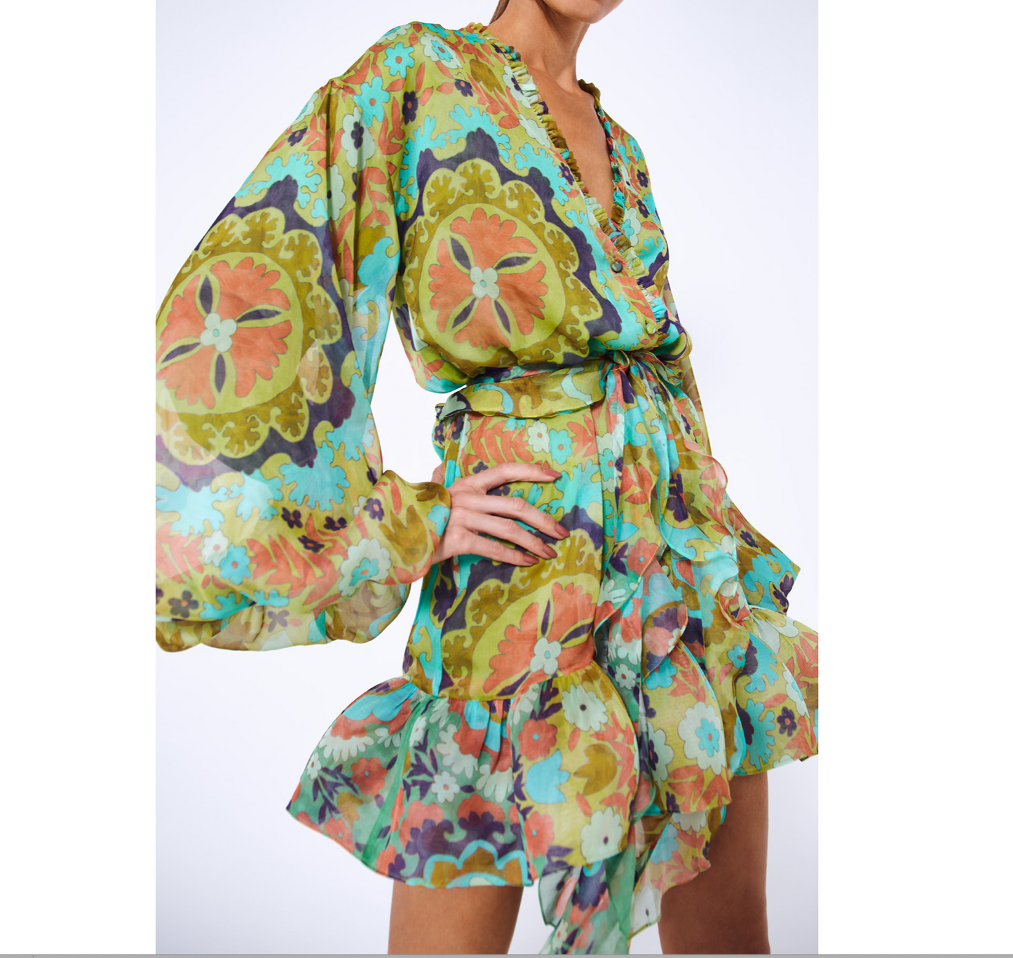 Alexis Analia Dress Lime