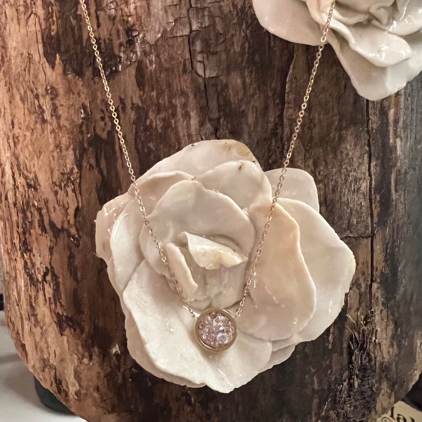Miles McNeel Gold Diamond Circle Necklace