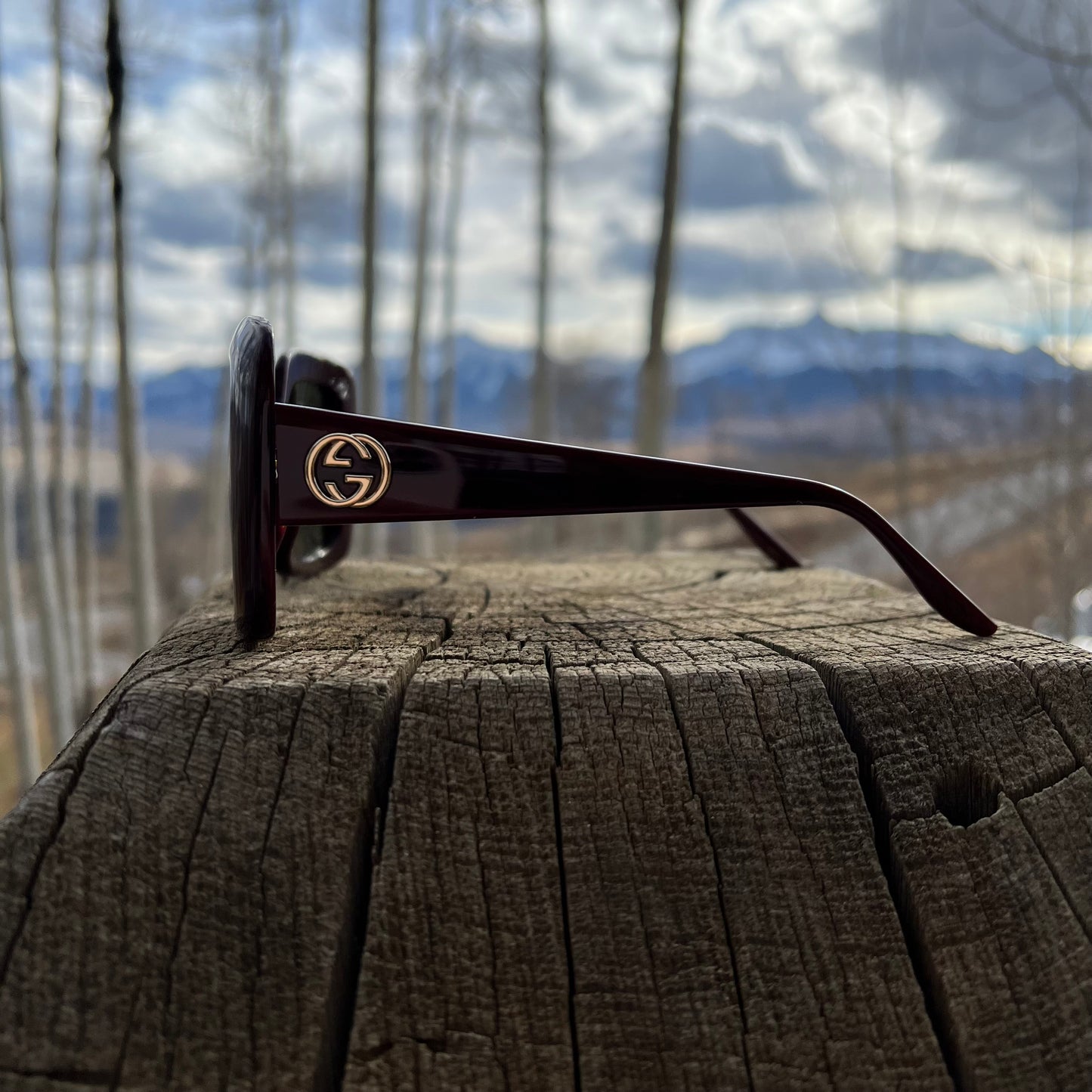 Gucci Eggplant Sunglasses