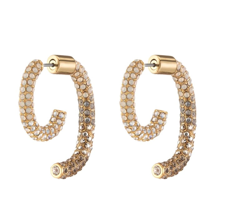 Demarson Pave Luna Earrings