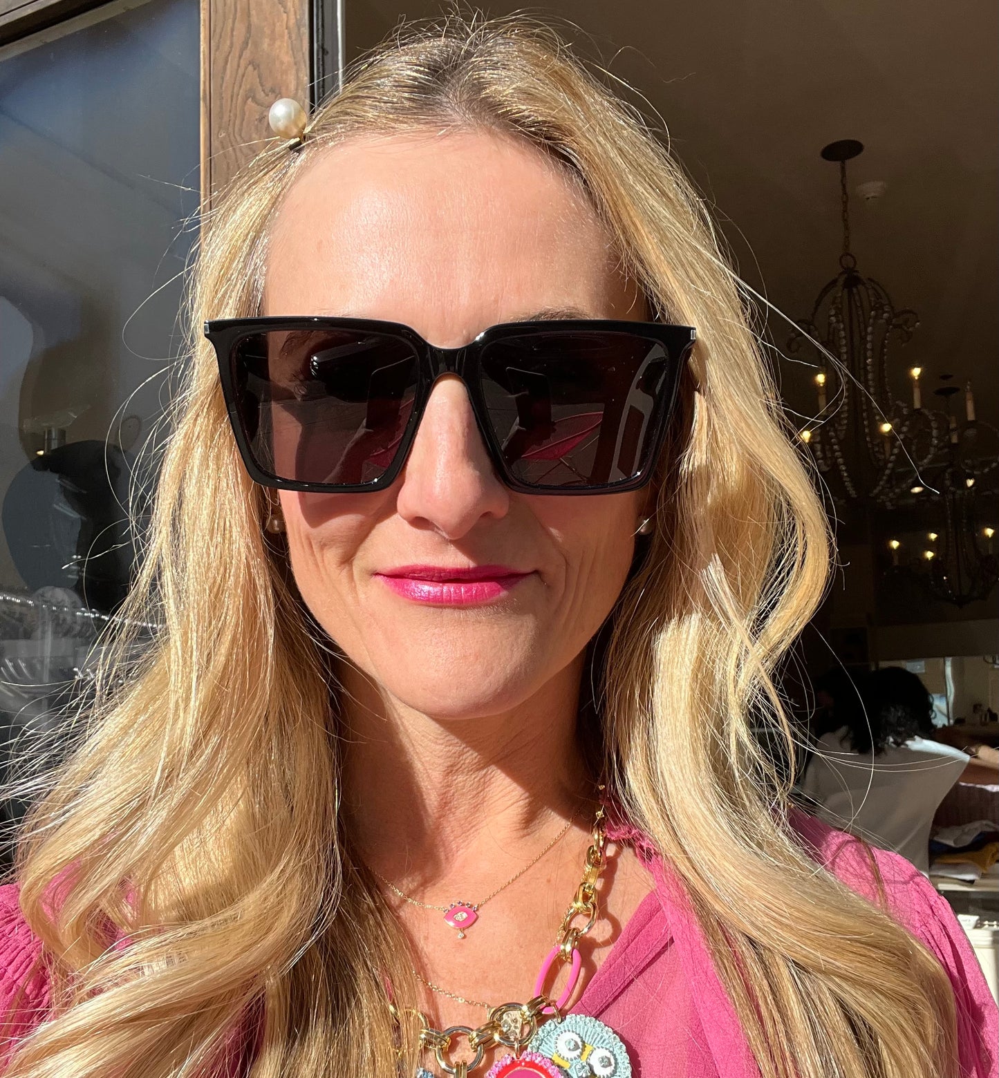 YSL Trapezoid Sunglasses