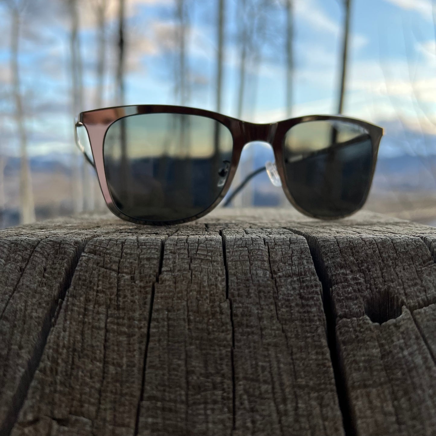 YSL Silver Mirror Glasses