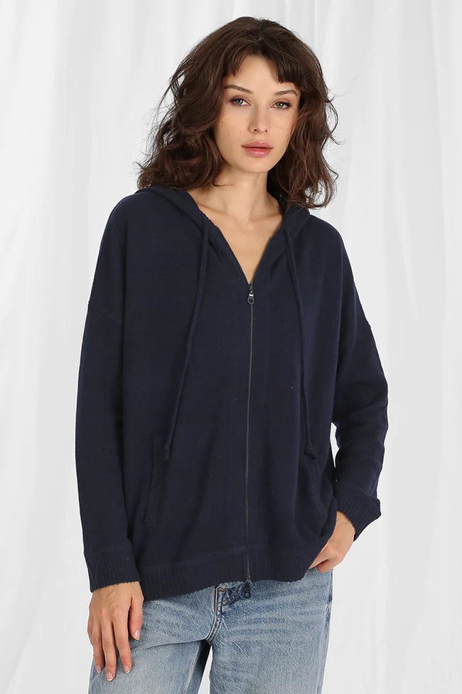 Minnie Rose Oversize Zip Hoodie