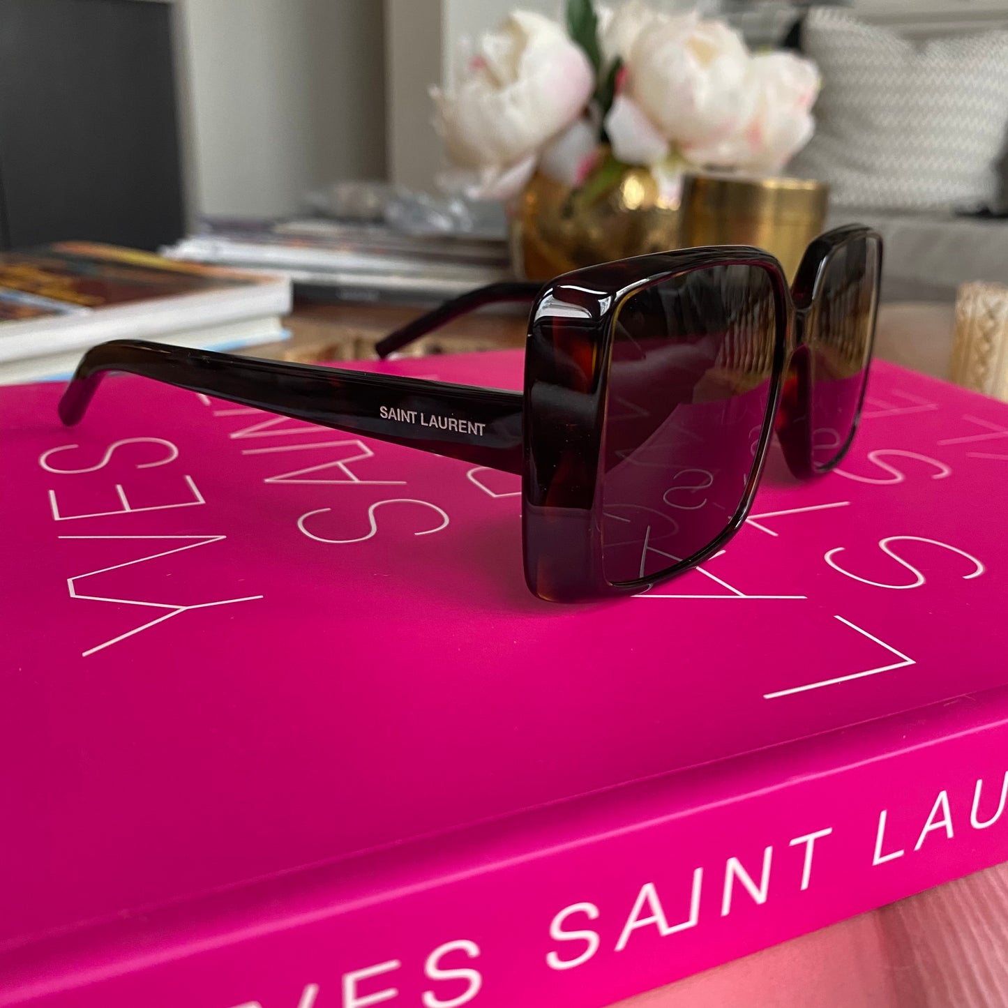 YSL Square Tort Sunglasses