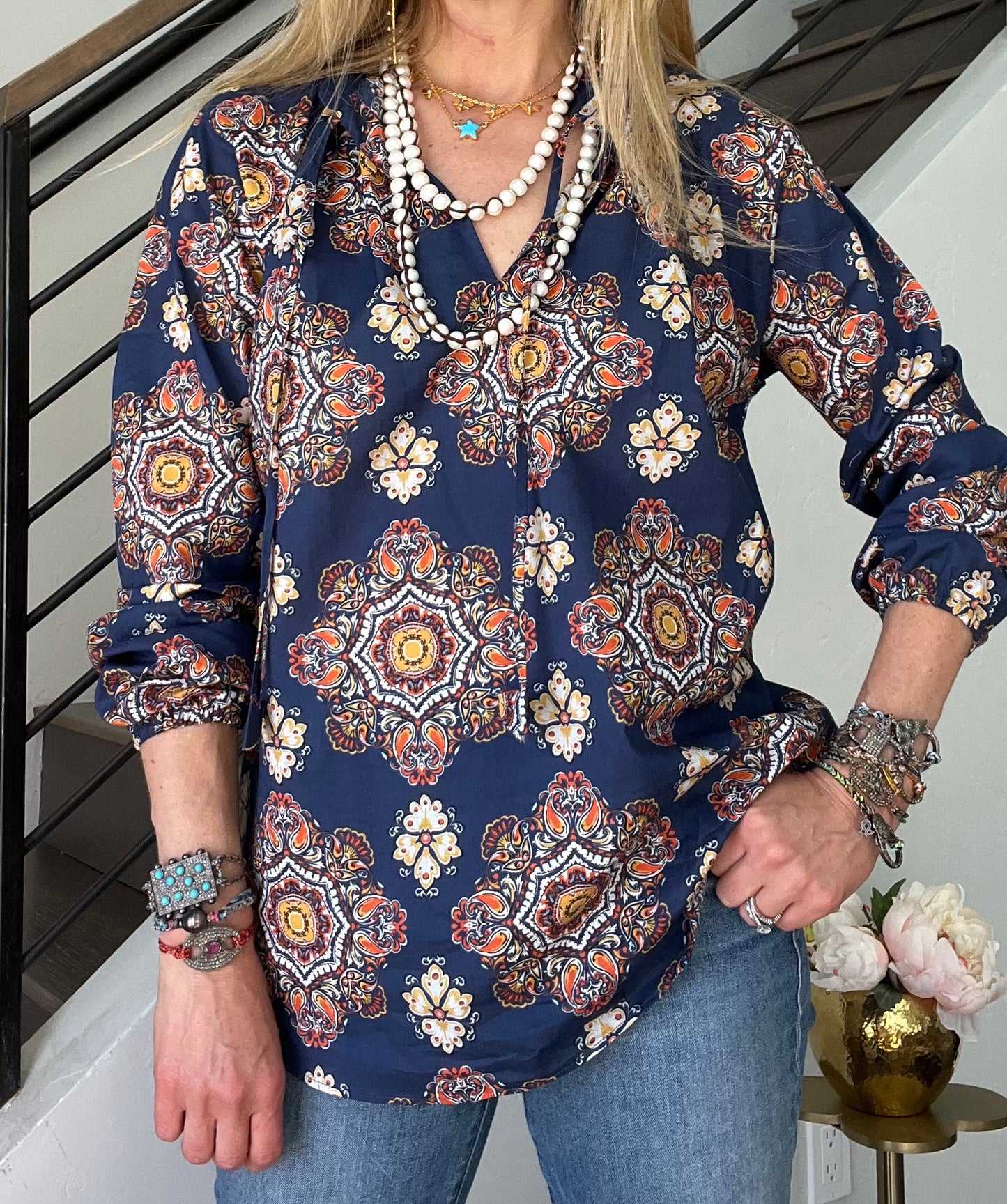 Caliban Blue Medallion Popover
