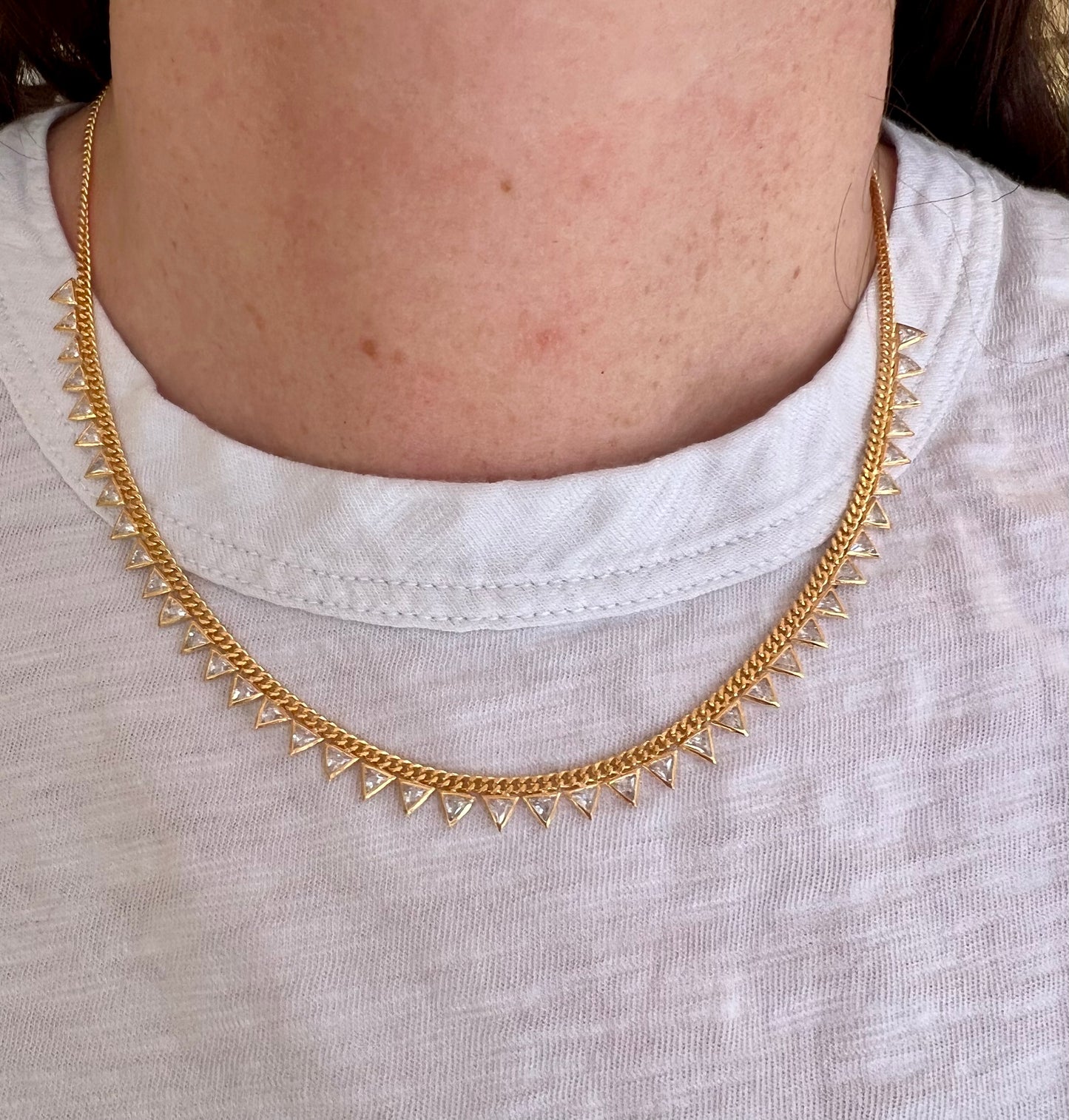 Maisonirem Blake Crystal Triangle Necklace