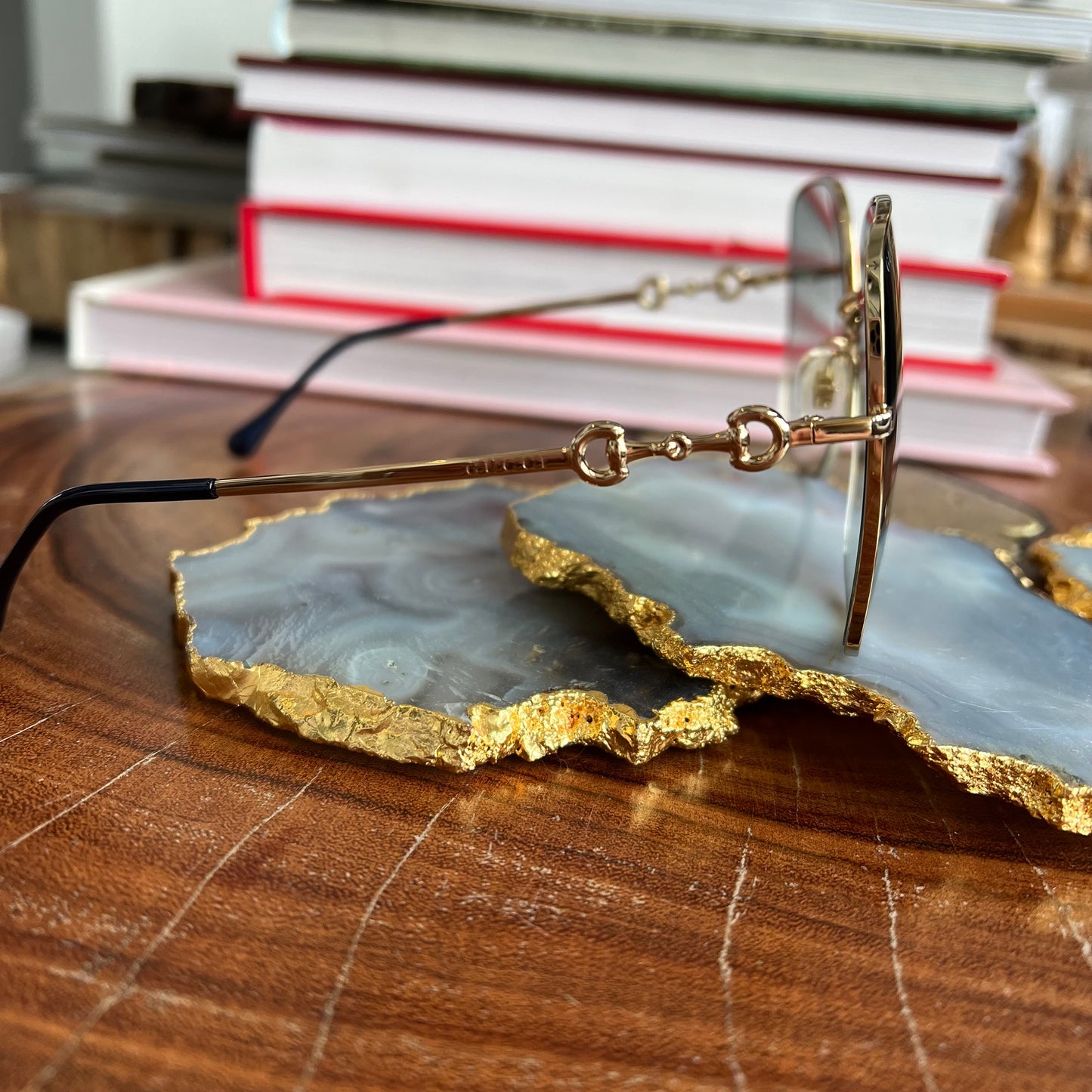 Gucci Blue Lens Bridle Sunglasses