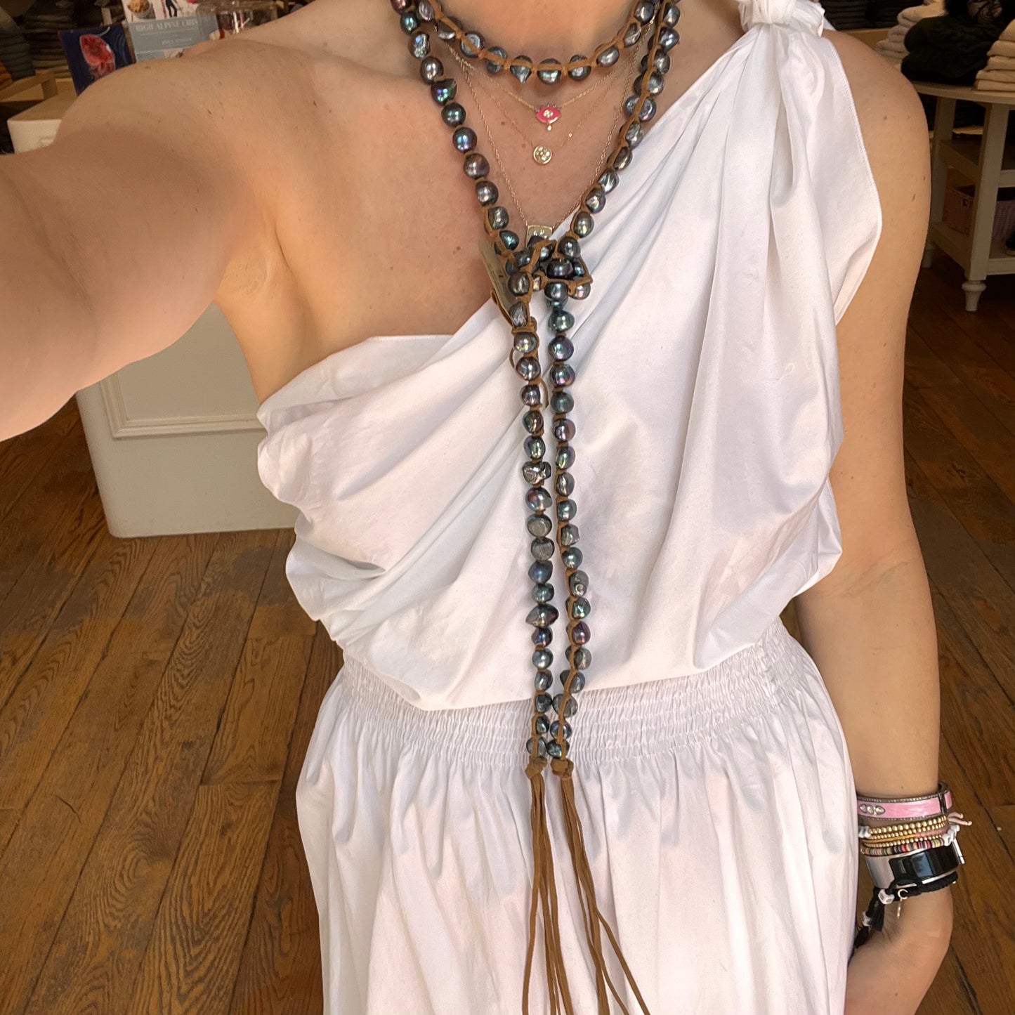 Tess Peacock Pearl X-Long Wrap