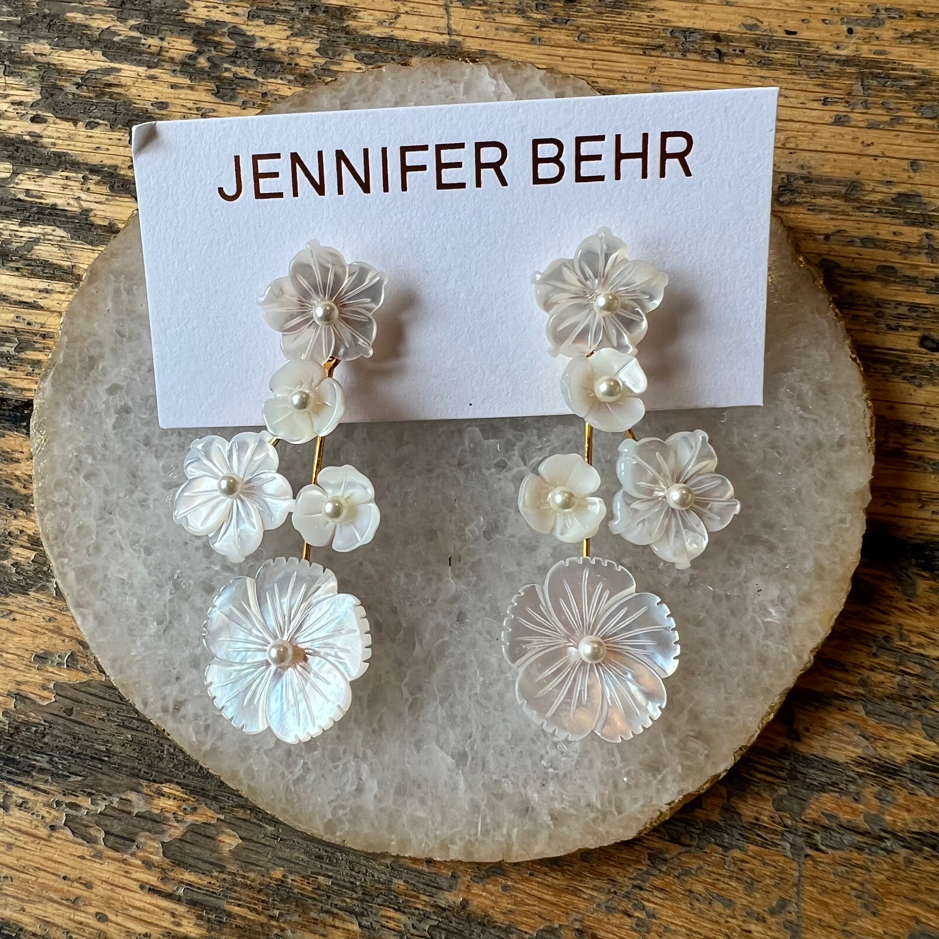 Jennifer behr flower top earrings