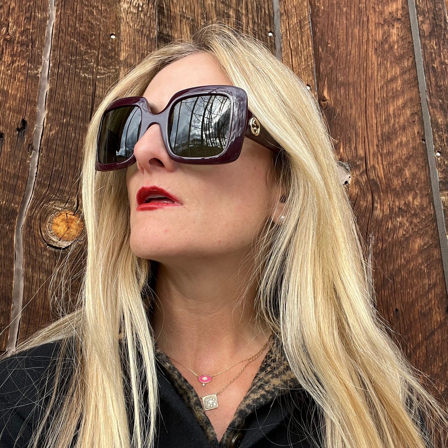 Gucci Eggplant Sunglasses