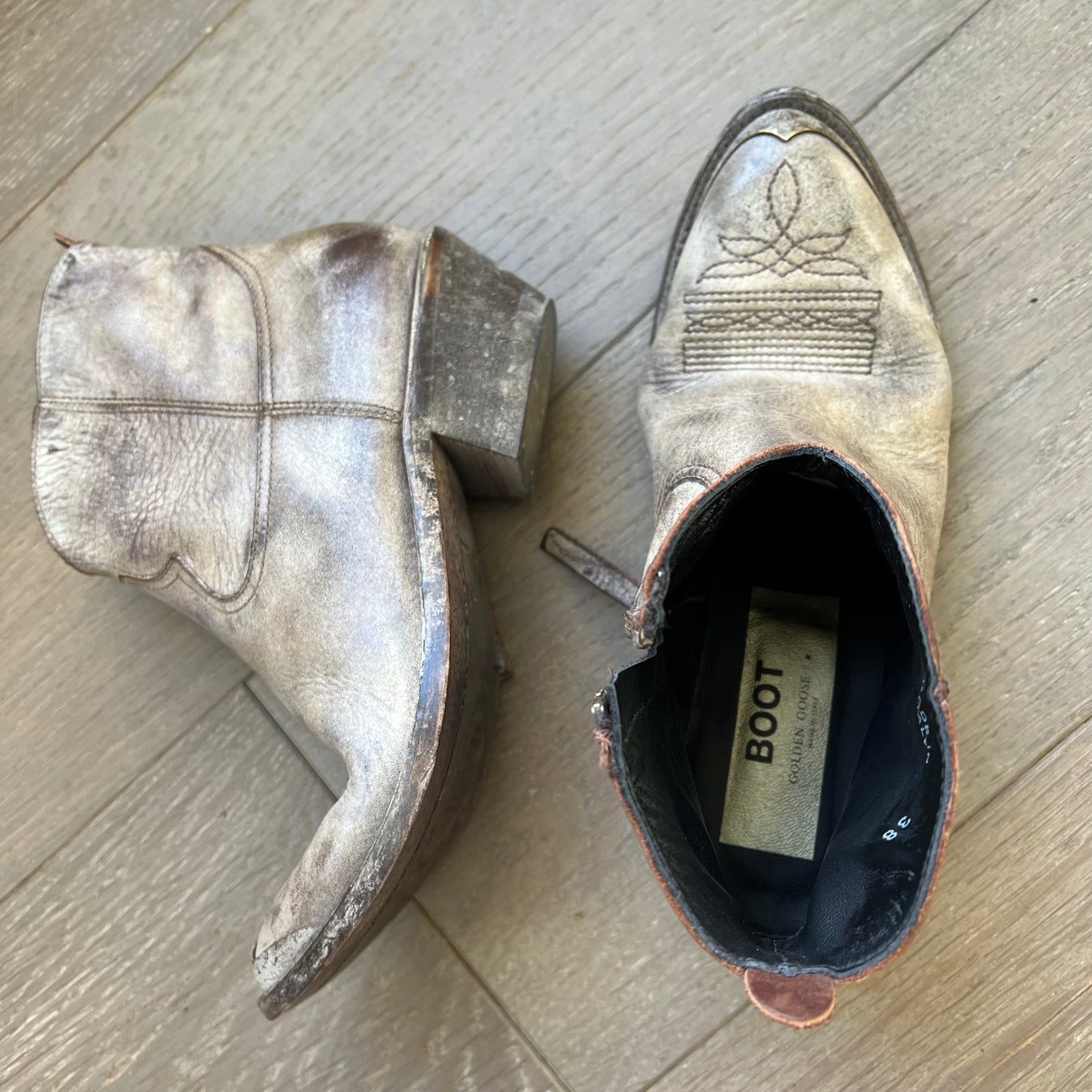GG Young Leather Bootie