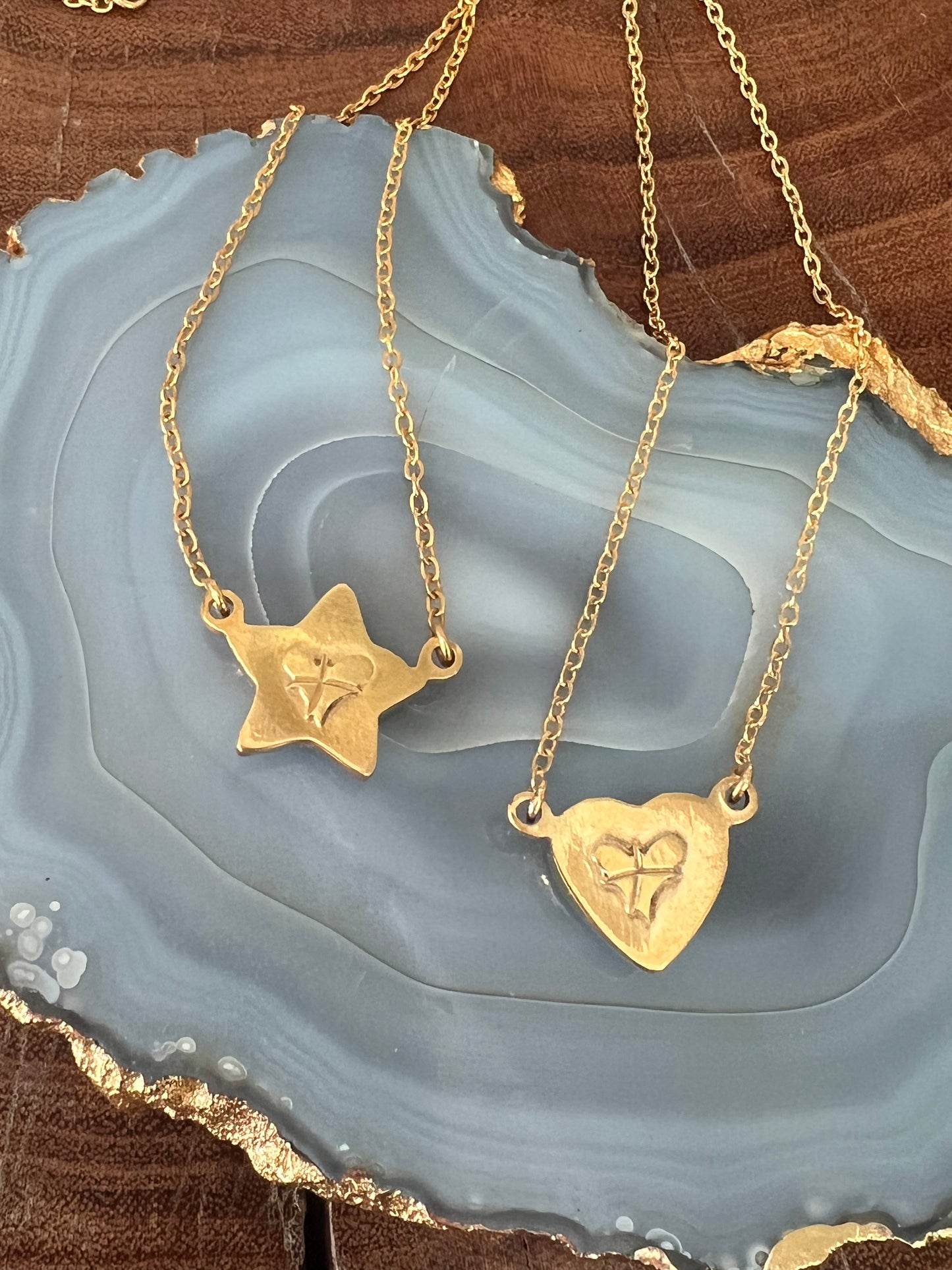 Kate Swail Mod Star and Heart Necklaces