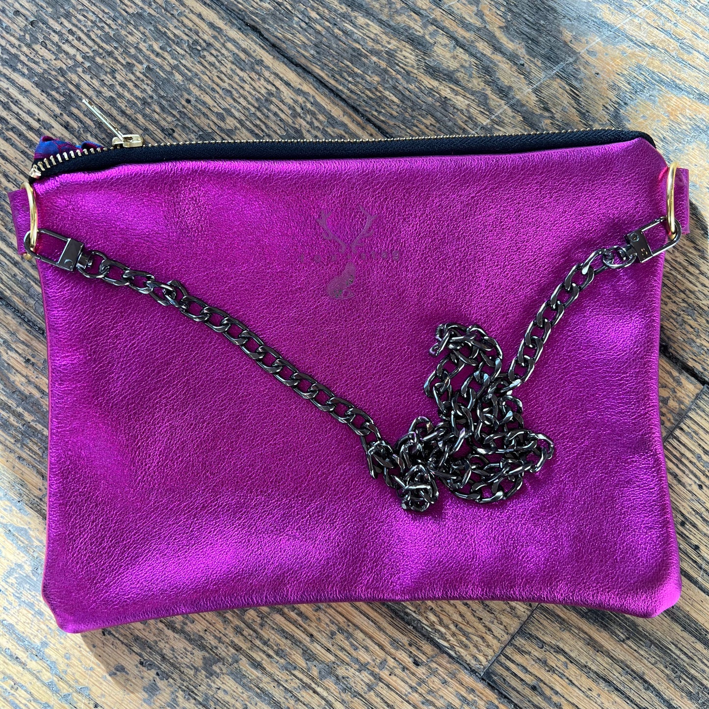 Fox + Stag Leather Clutch