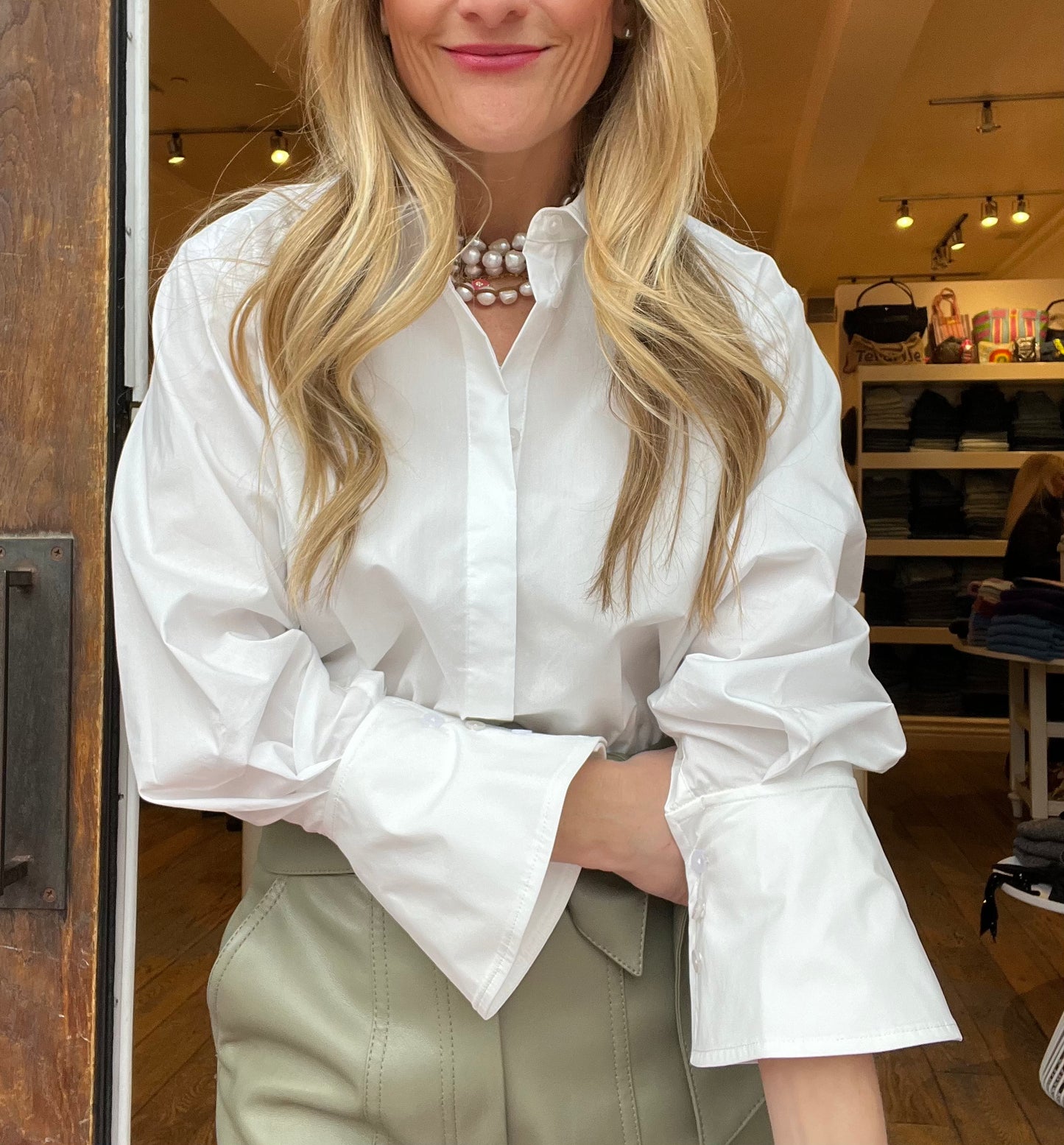 JS Blythe Poplin Button Up
