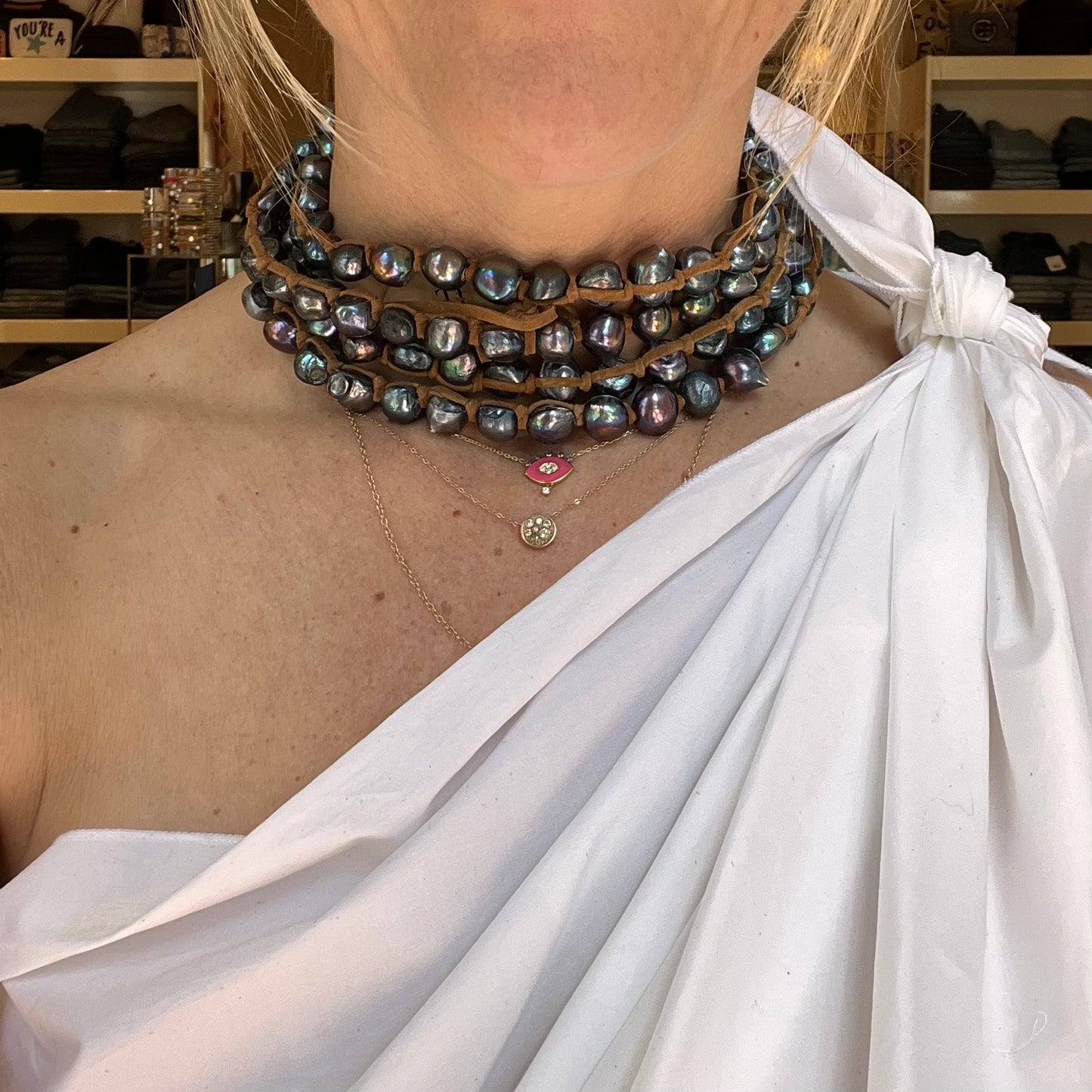 Tess Peacock Pearl X-Long Wrap