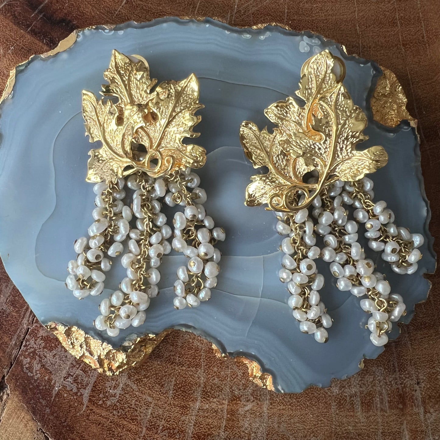 Peracas Adile Leaf Clip-on Earring