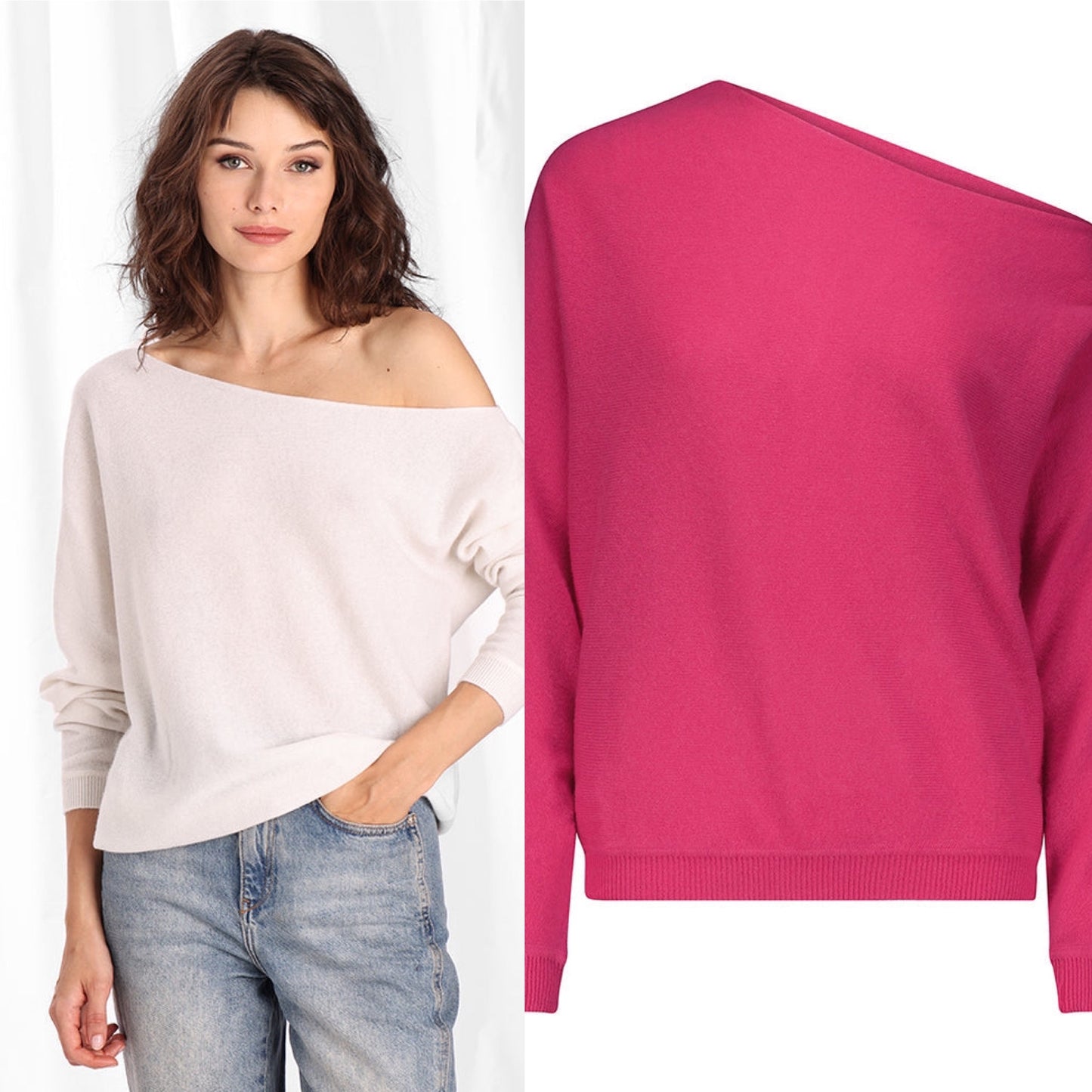Minnie Rose Off-Shoulder Top