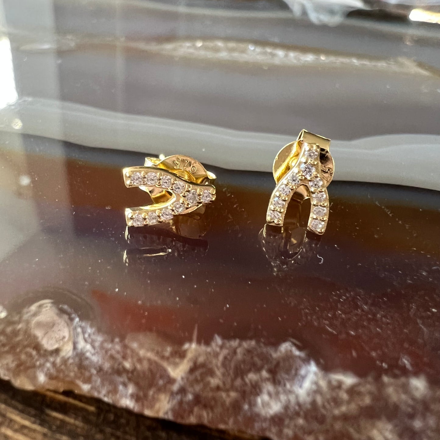 Ashley Schenkein Melrose Wishbone Studs