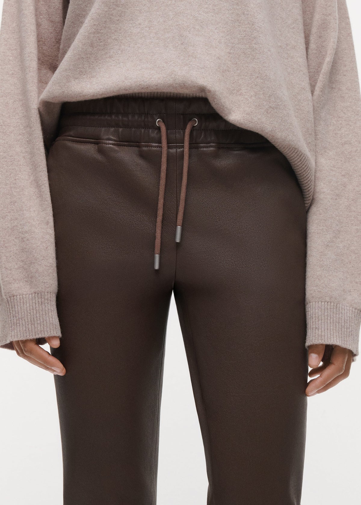 Studio AR Nora Trouser in Warm Brown, alternate view