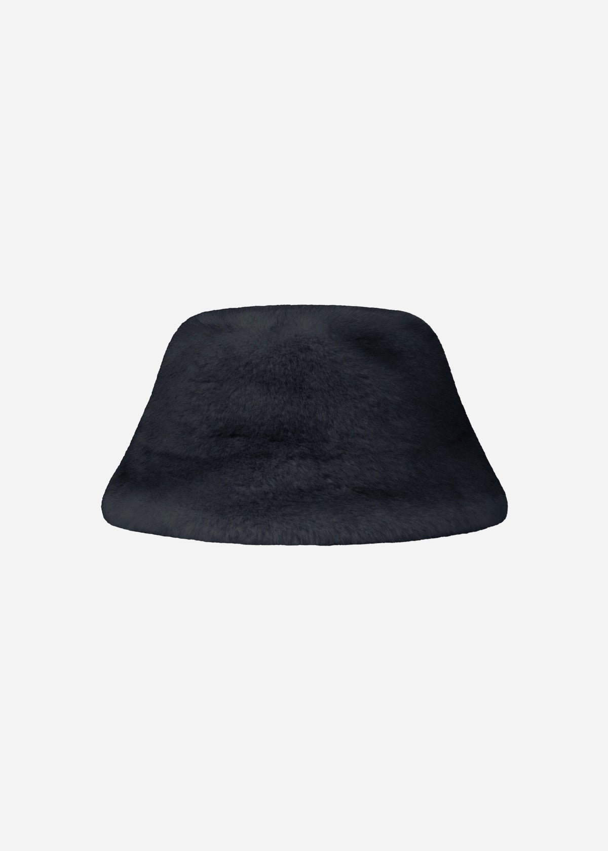 Studio AR Beau Faux Fur Hat in Dark Grey
