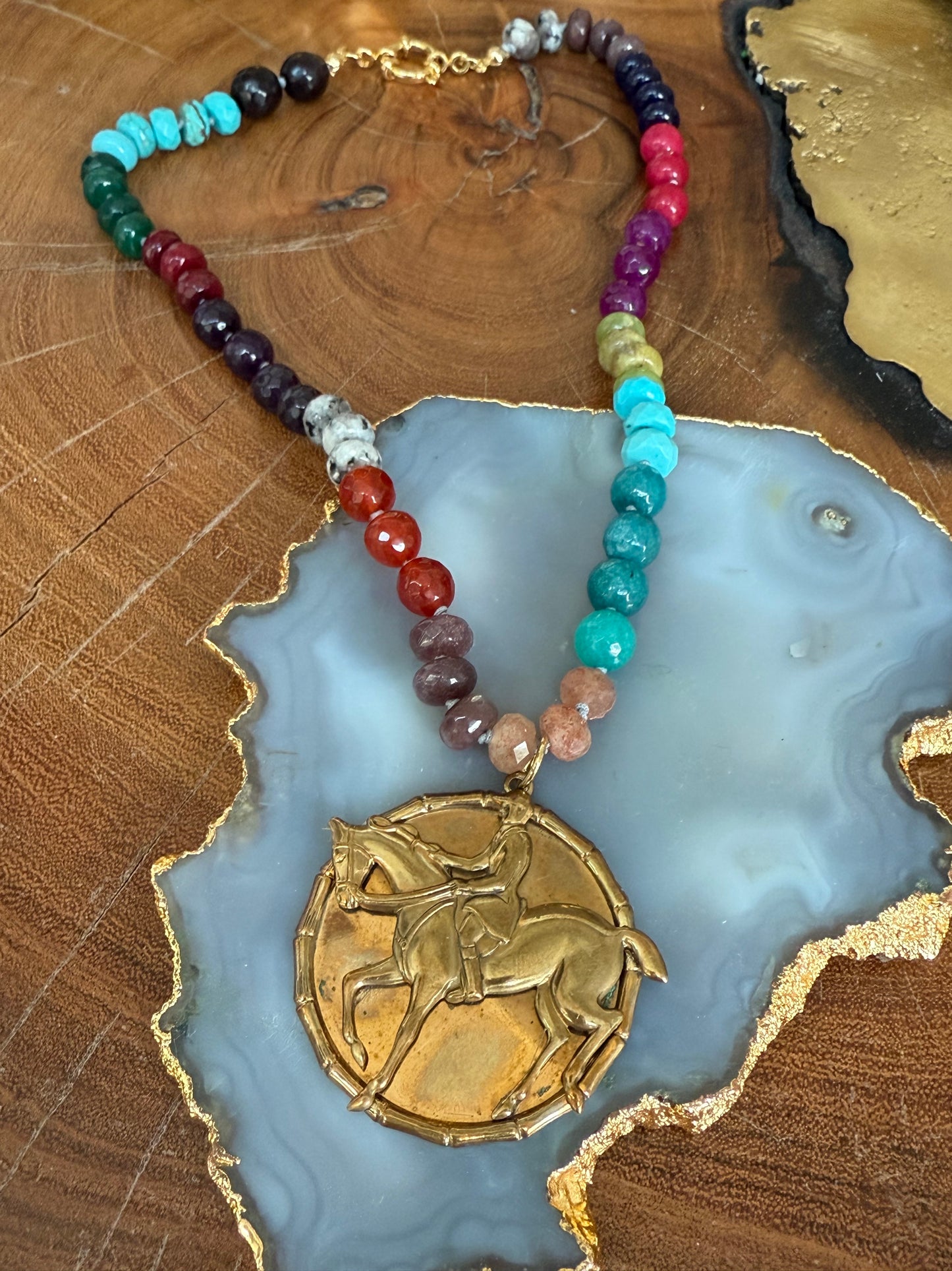 Gems by SJ Horse Charm Necklace