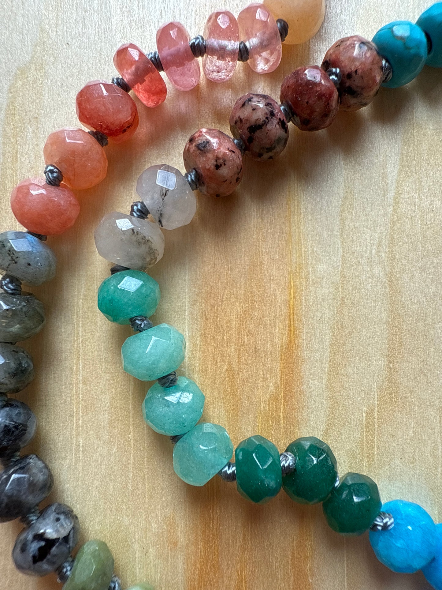 Gems by SJ Earthy Rainbow Necklace