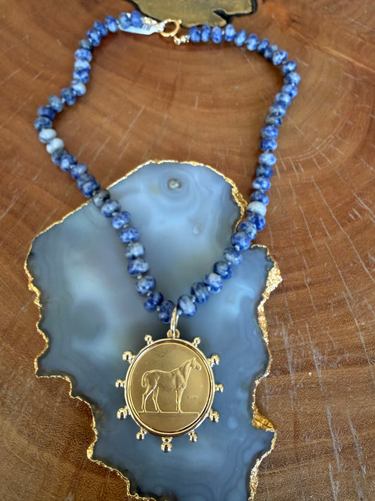 Gems by SJ Horse Pendant Necklace