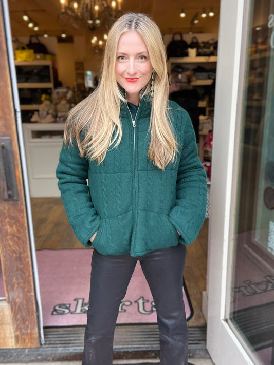 Sablyn Elba Cable Knit Puffer