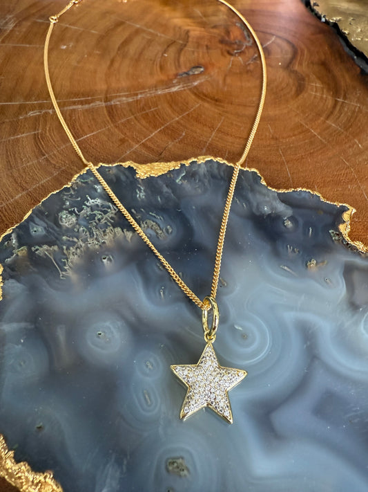 Lauren Amble Star Pave Necklace