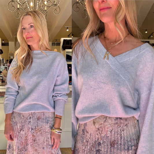 Naadam Coastal Reversible V Neck